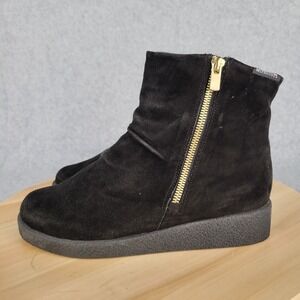 Mephisto Cassandra Black Womens‎ US 7 Suede Zipper Soft-Air Ankle Boots